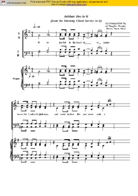 Jubilate Deo in G