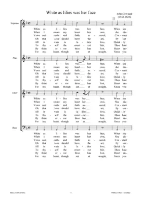 White as lilies was her face