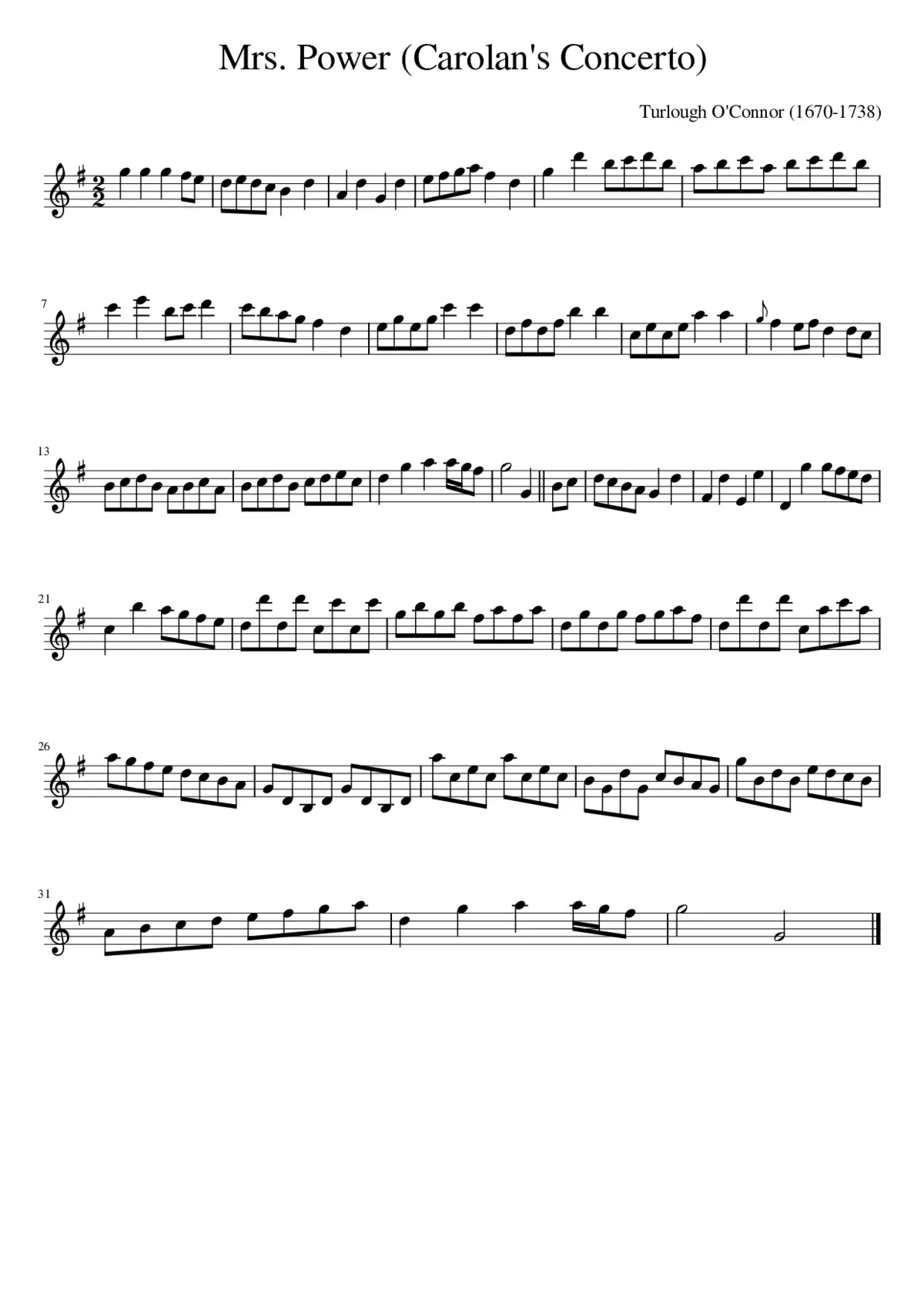 Carolan's Concerto - Page 1