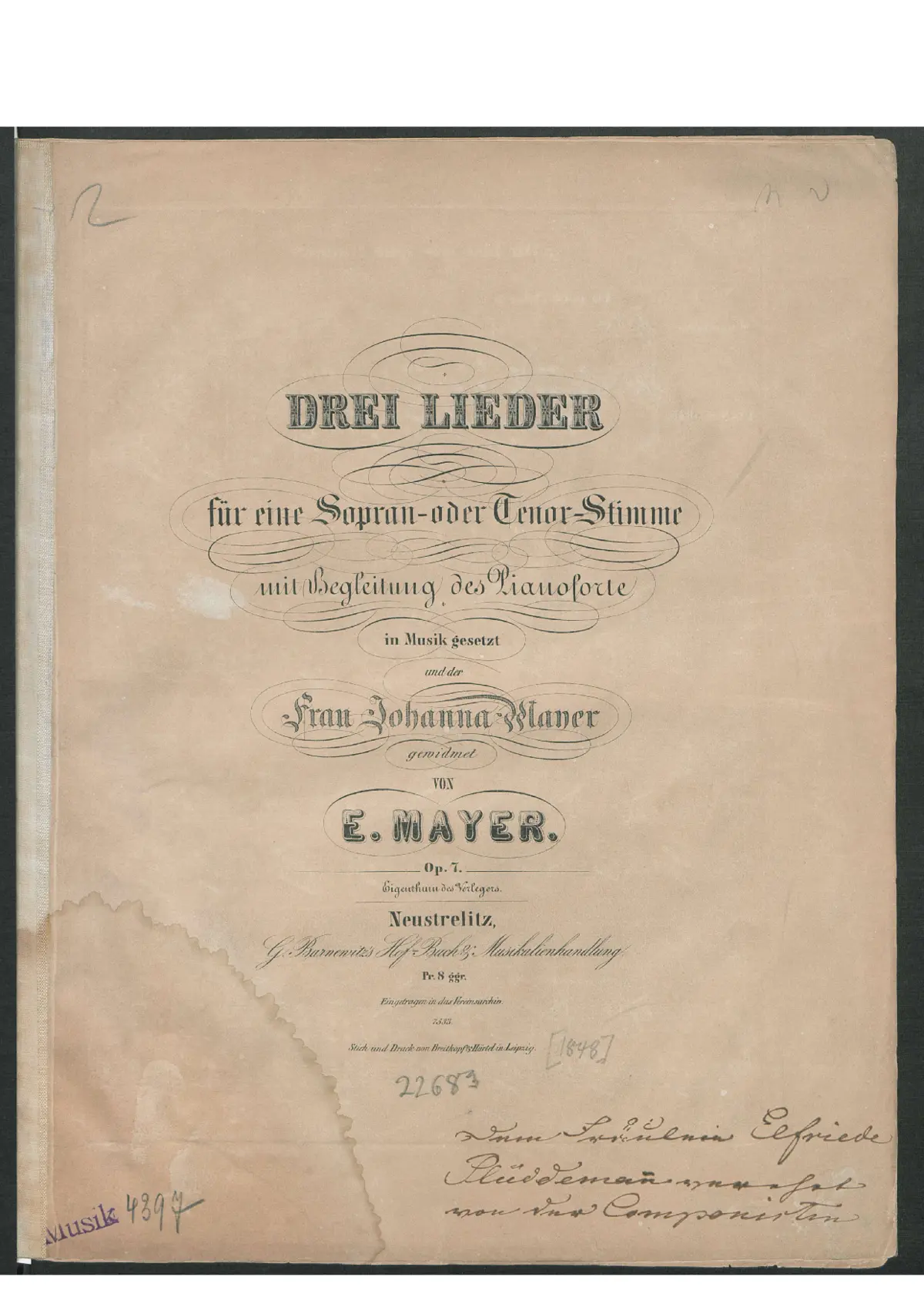 3 Lieder - Page 1