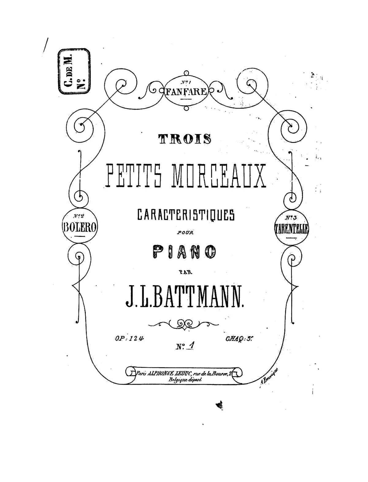 Trois petits morceaux caractéristiques - Page 1
