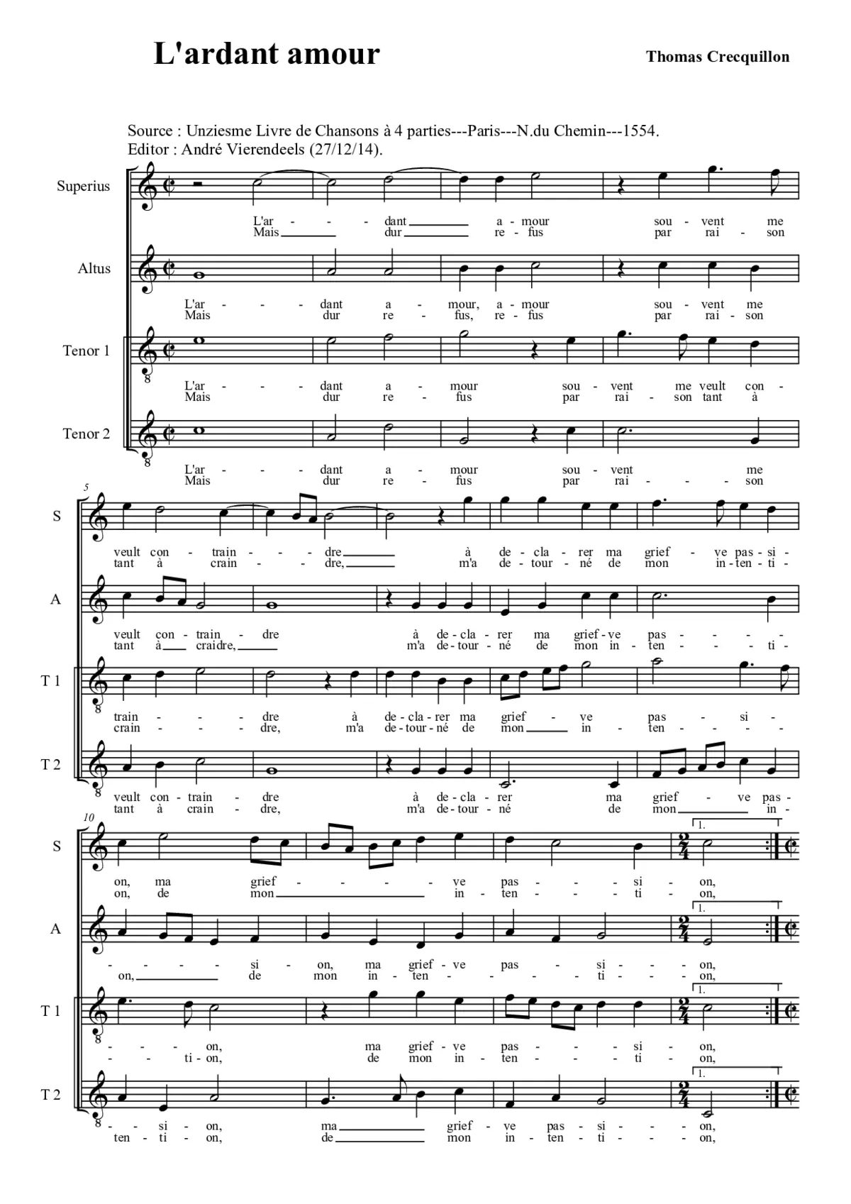L'ardant amour - Page 1