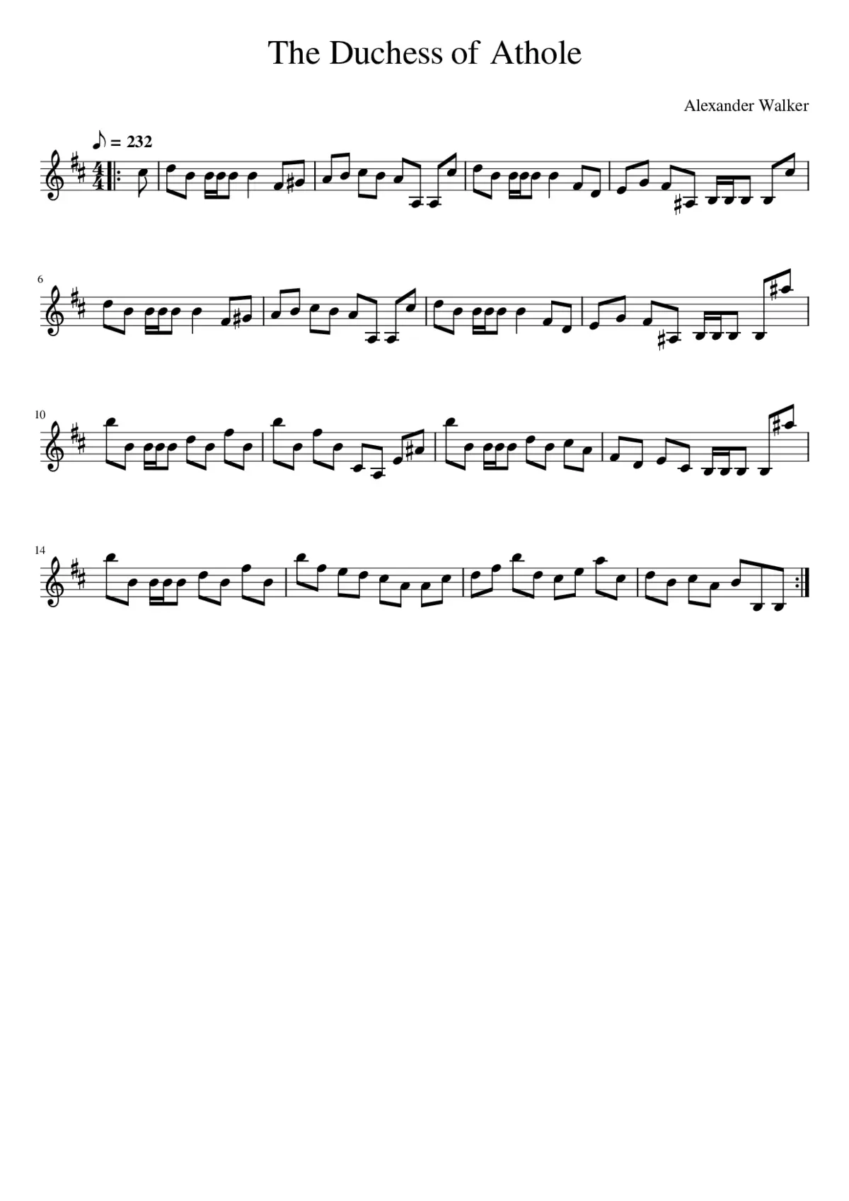 The Duchess of Athole - Page 1