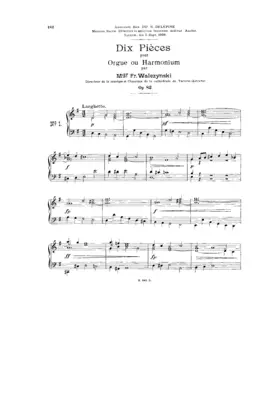 10 Pieces for organ or harmonium