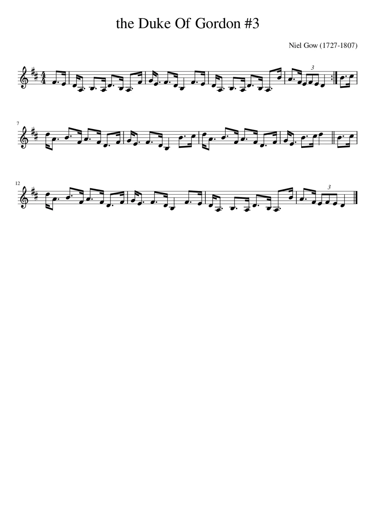 the Duke Of Gordon 3 - Page 1