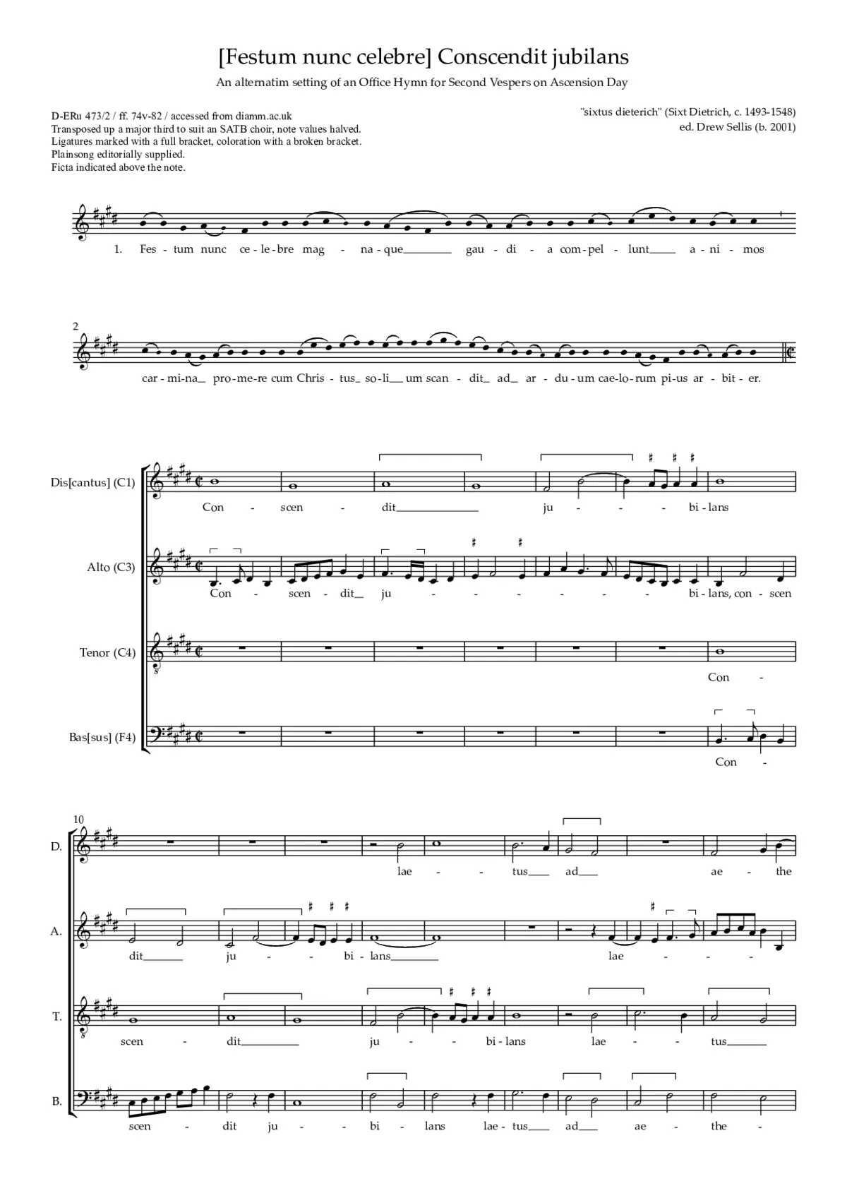 Conscendit jubilans - Page 1