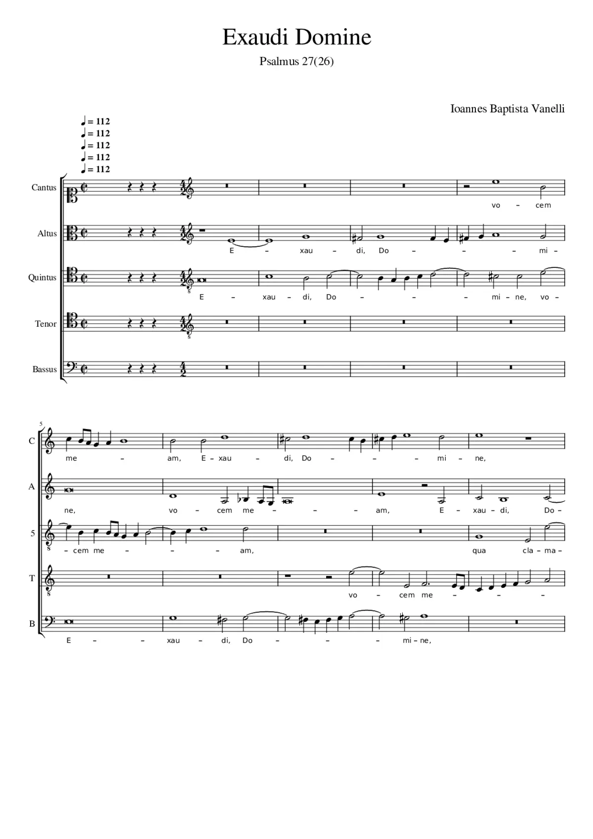Exaudi Domine - Page 1