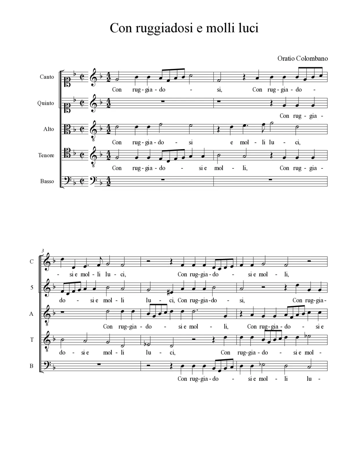 Con ruggiadosi e molli luci - Page 1
