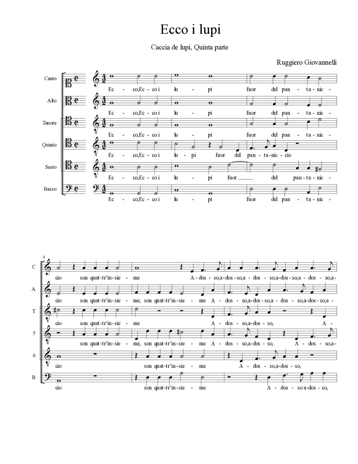 Ecco i lupi - Page 1