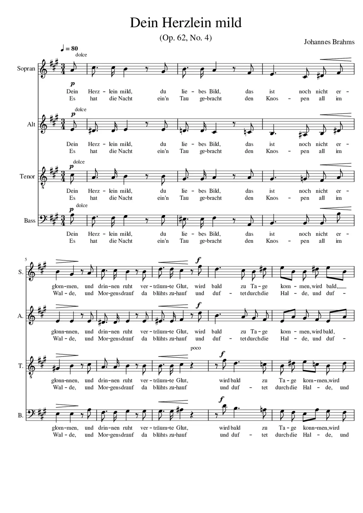 Dein Herzlein mild - Page 1