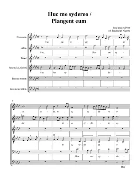 Huc me sydereo / Plangent eum