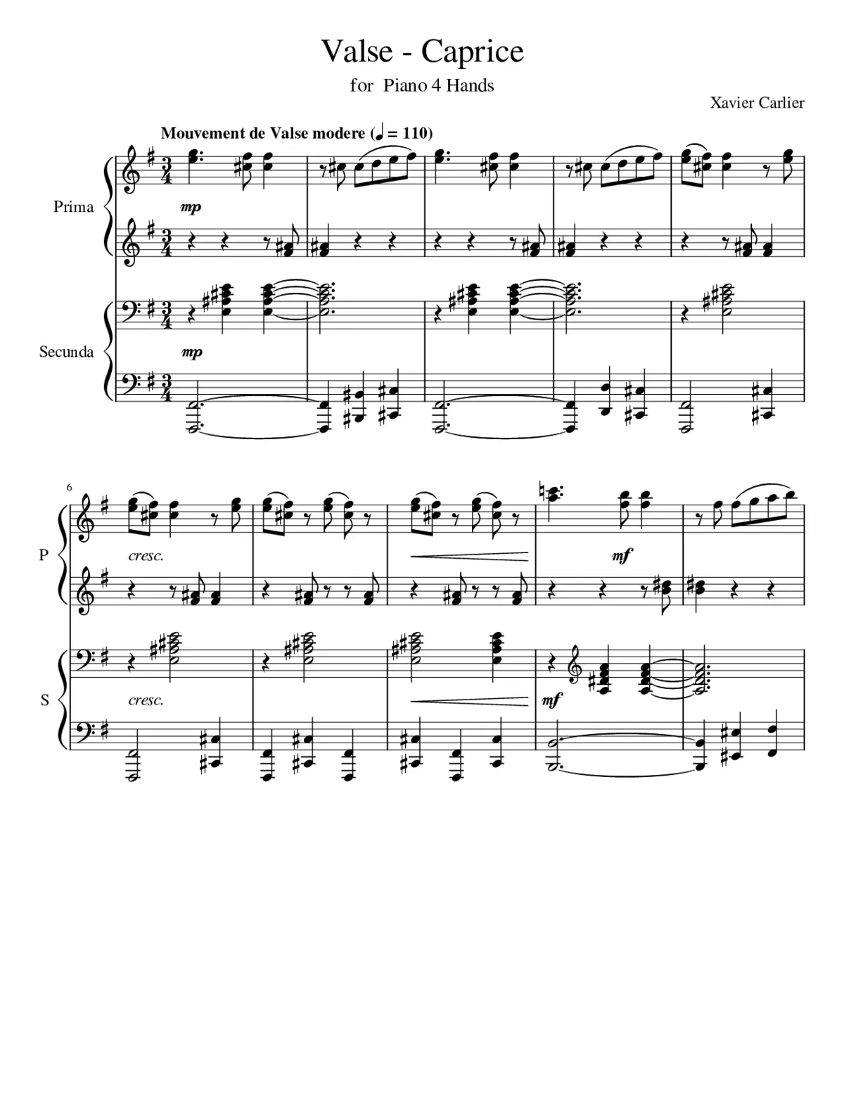 Valse - Caprice - Page 1