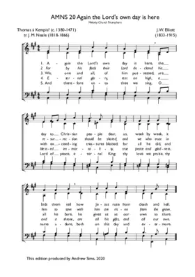 Again the Lord's own day is here