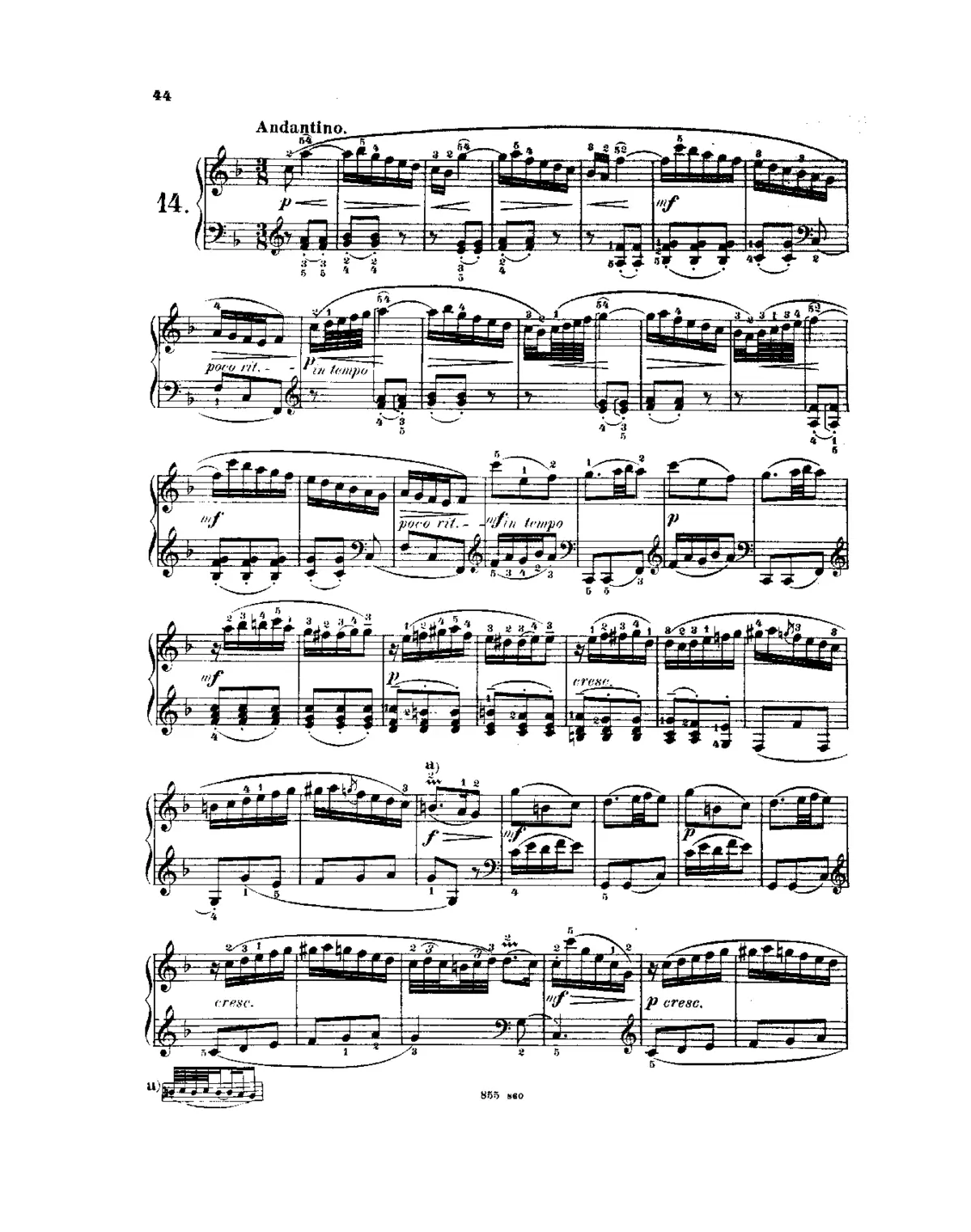 Keyboard Sonata in F major - Page 1