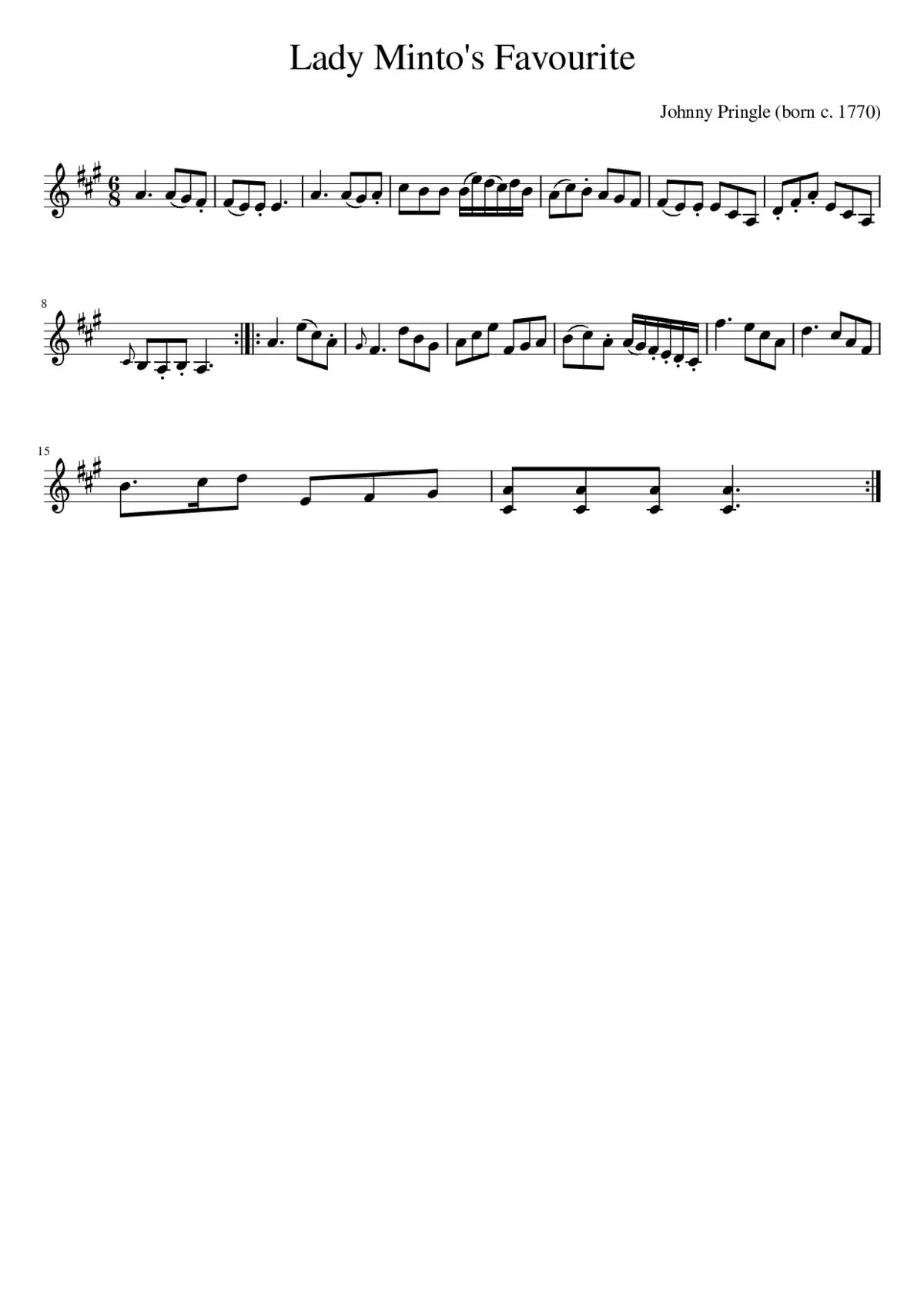 Lady Minto's Favourite - Page 1