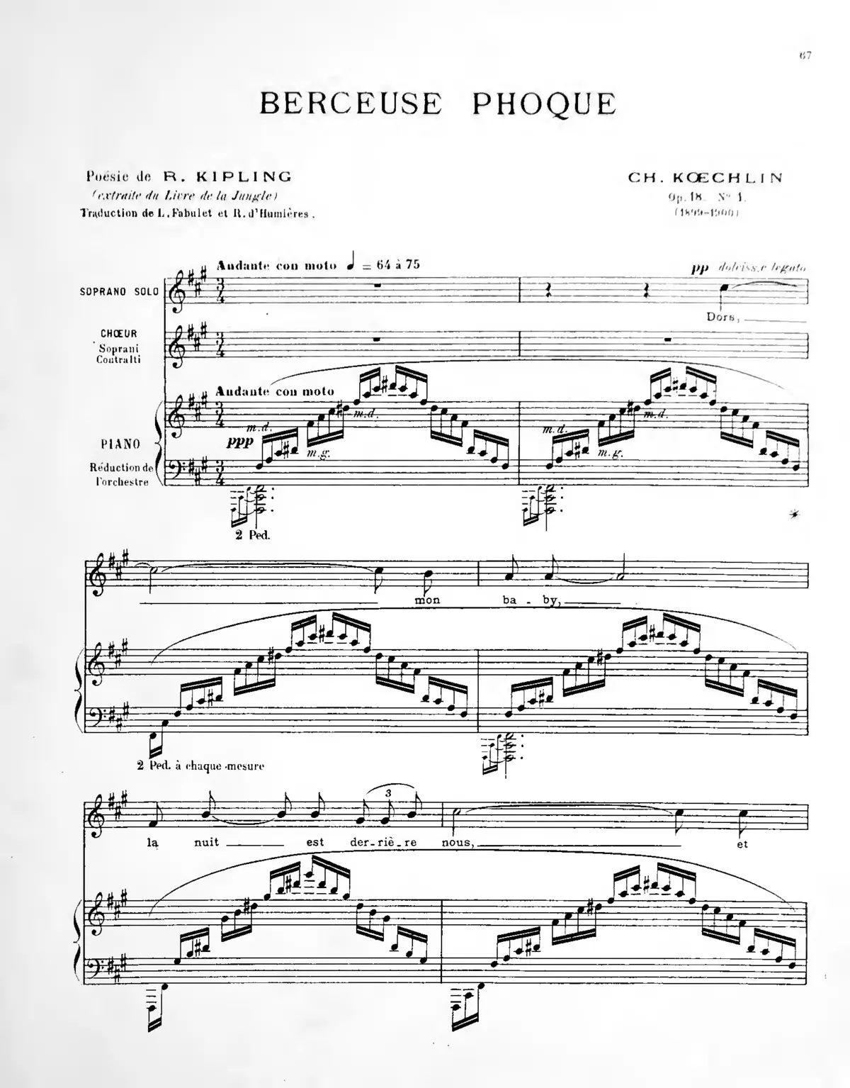 3 poèmes du ‘Livre de la Jungle' - Page 1