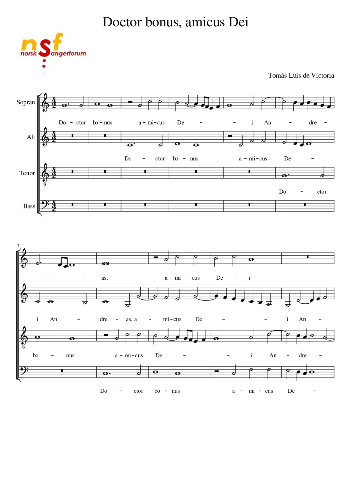 Doctor bonus amicus Dei - Page 1