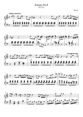 Piano Sonata No.8 in A minor K.310/300d