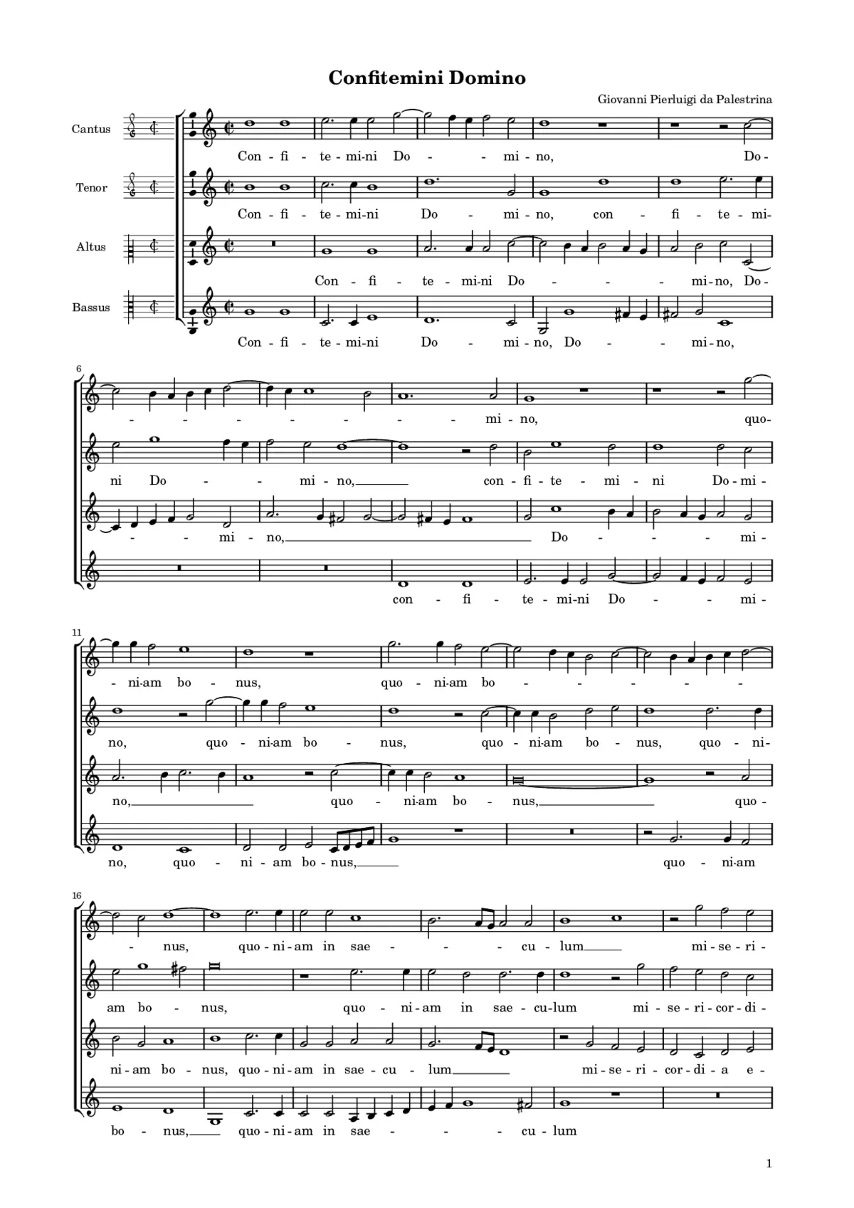 Confitemini Domino - Page 1