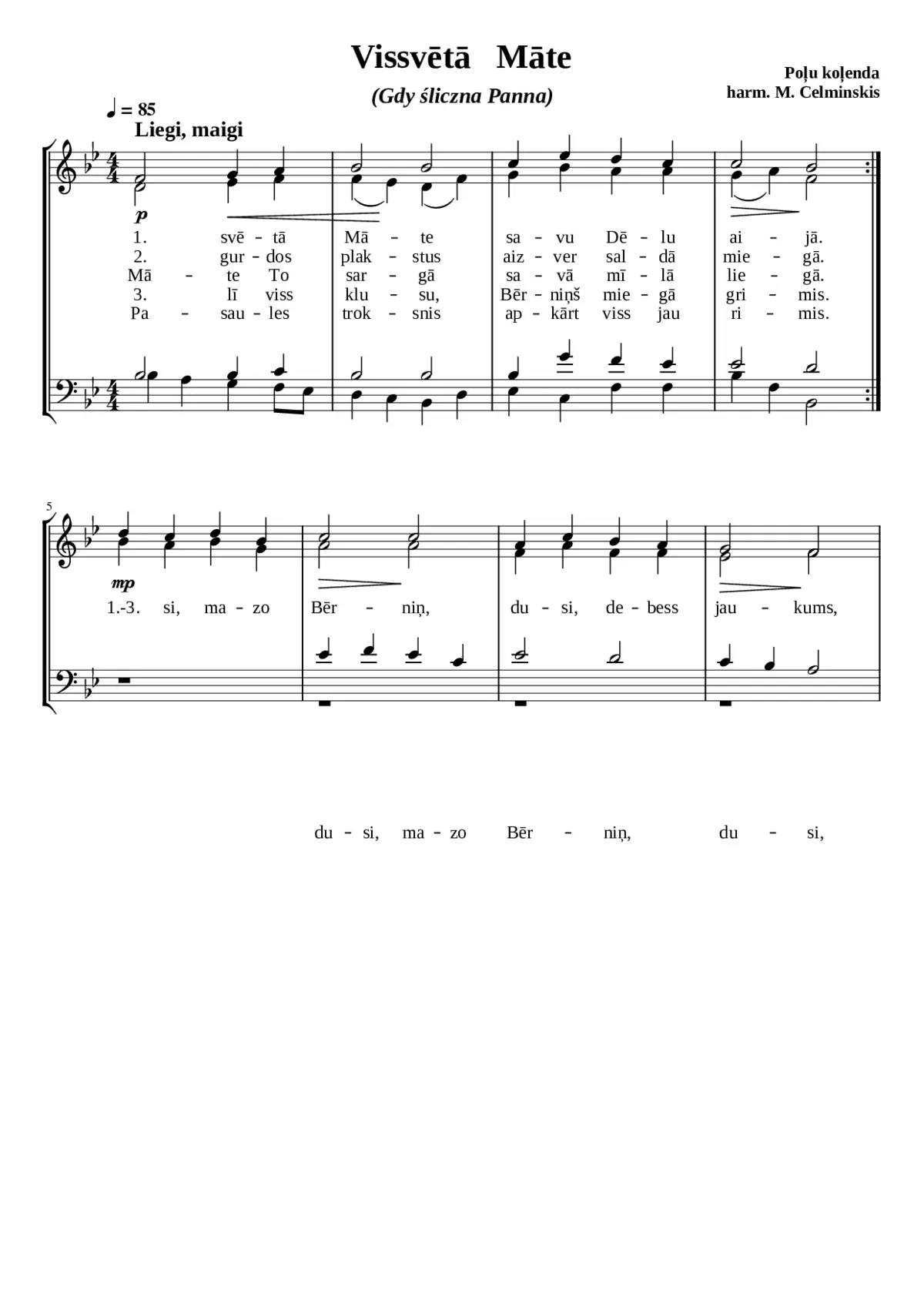 VissvÄtÄ MÄte (Gdy Åliczna Panna) - Page 1