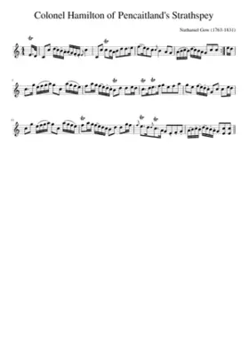 Colonel Hamilton of Pencaitland's Strathspey