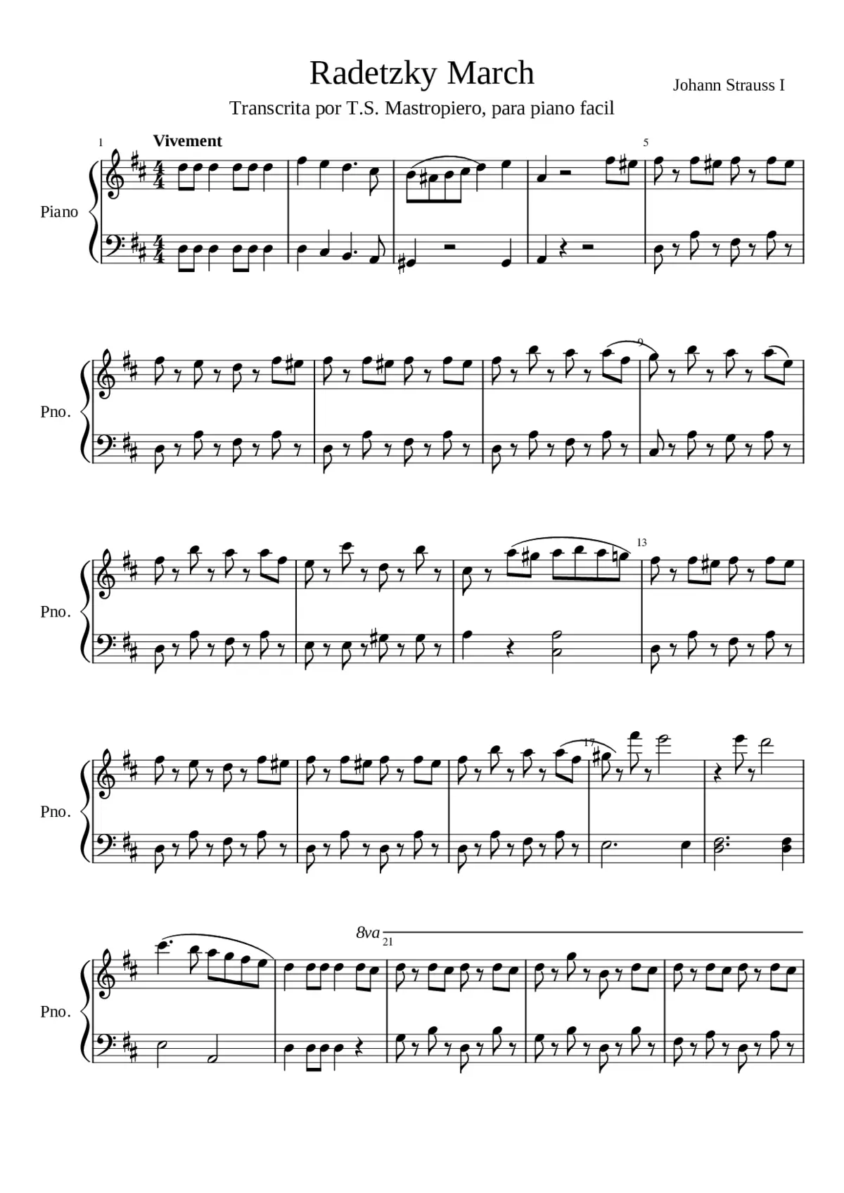 Radetzky-Marsch Op.228 - Page 1