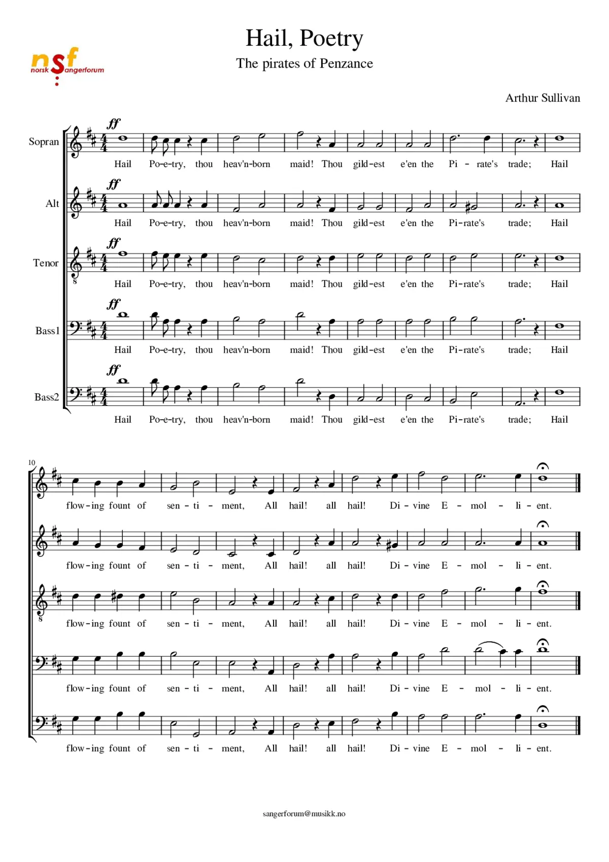 The Pirates of Penzance - Page 1