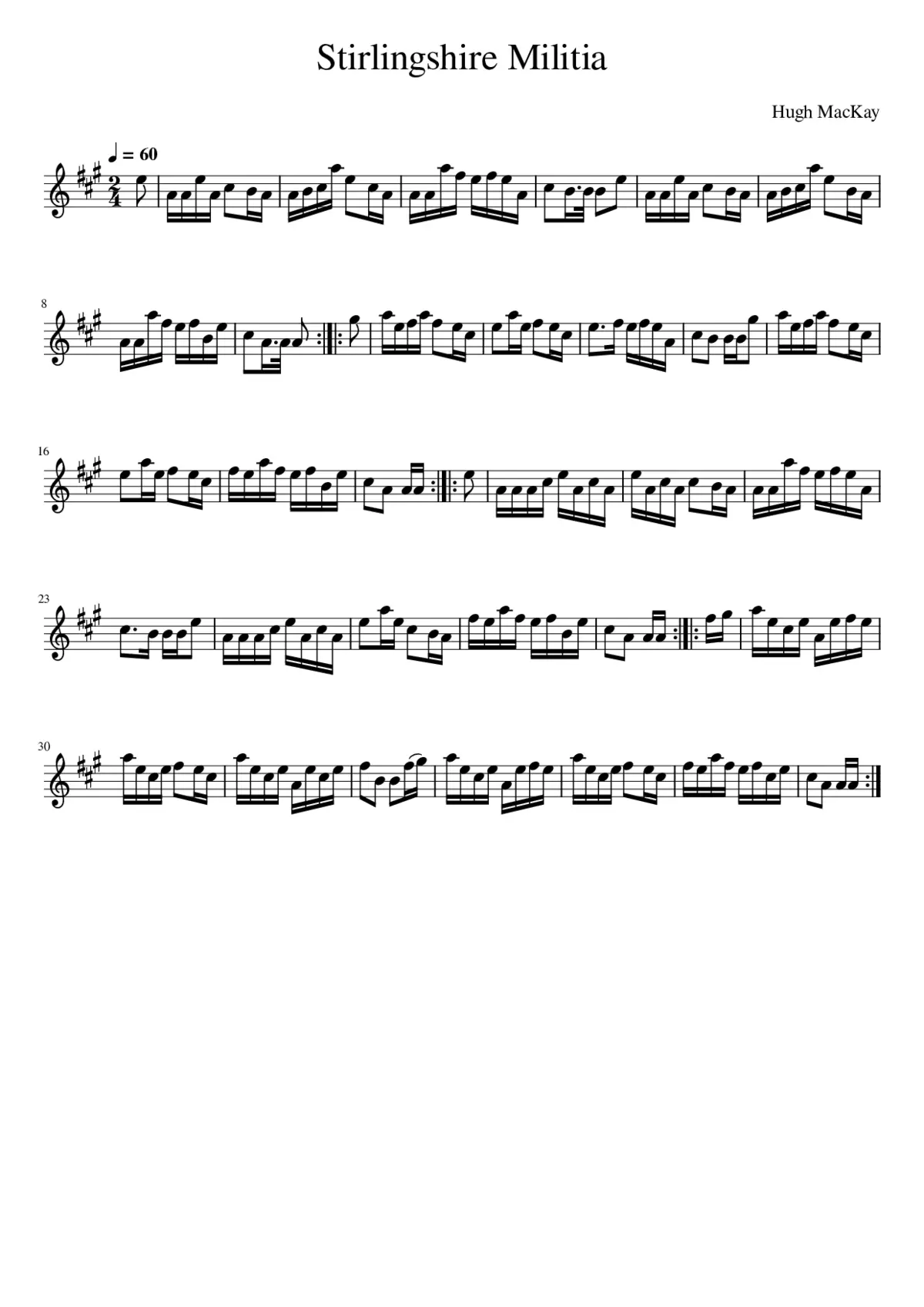 Stirlingshire Militia - Page 1