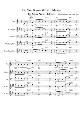 do you know what it means to miss new orleans