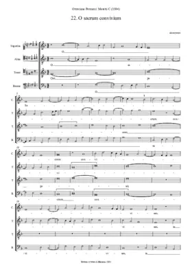 O sacrum convivium (Petrucci 1504)