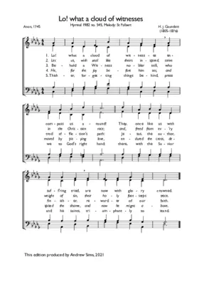 Lo! what a cloud of witnesses