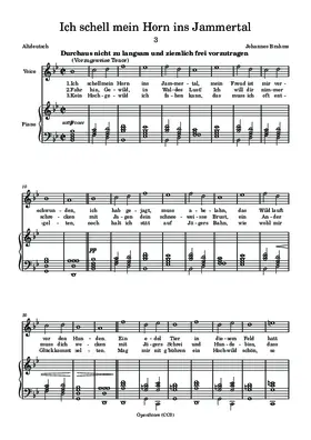 Ich schell mein Horn ins Jammertal
