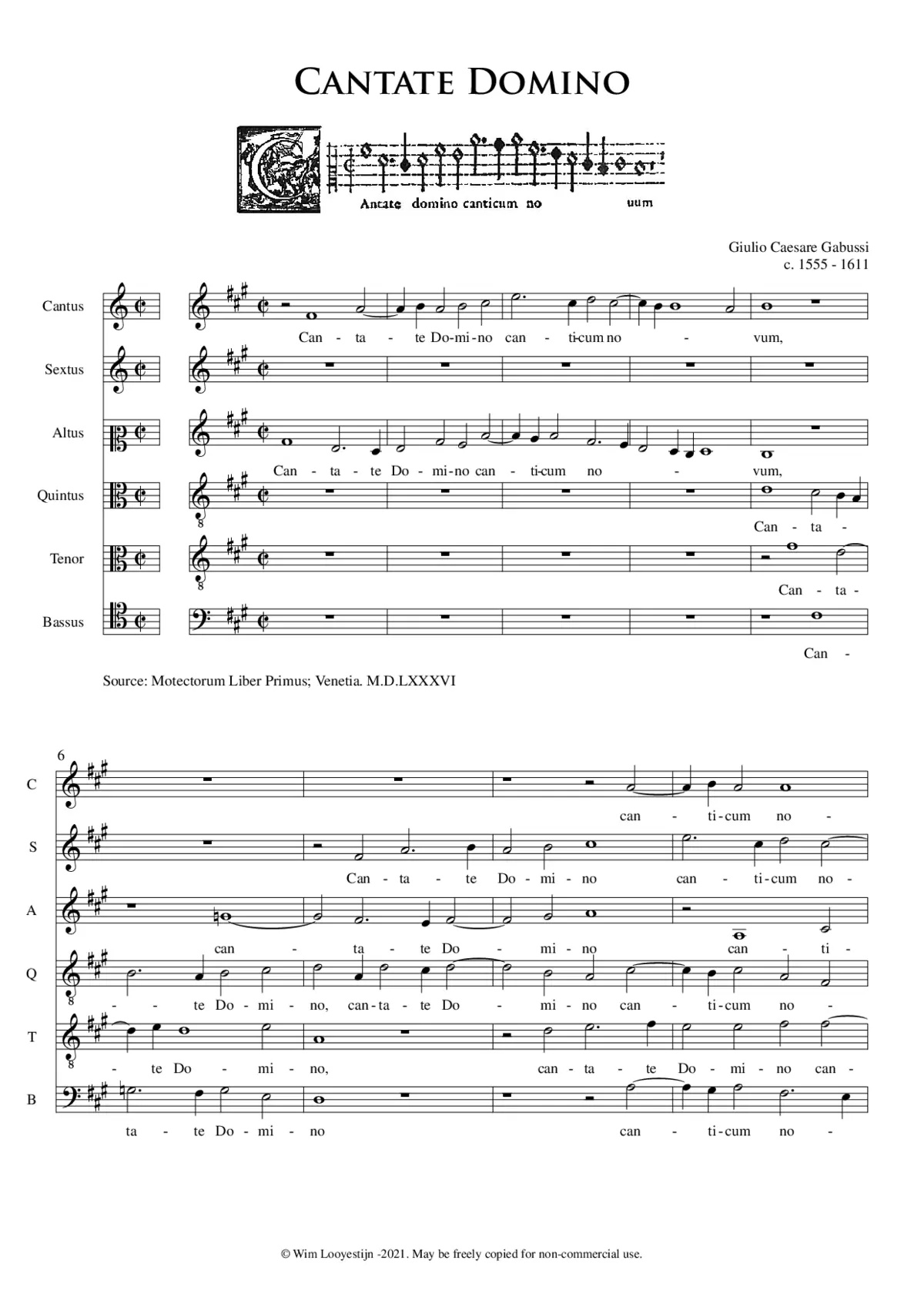 Cantate Domino - Page 1