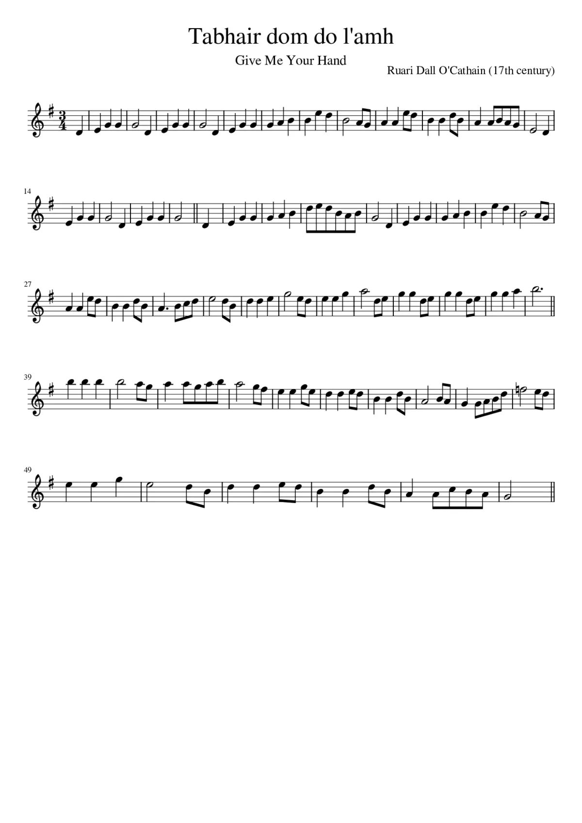 Tabhair dom do l'amh - Page 1