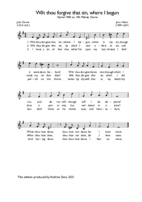 Wilt thou forgive