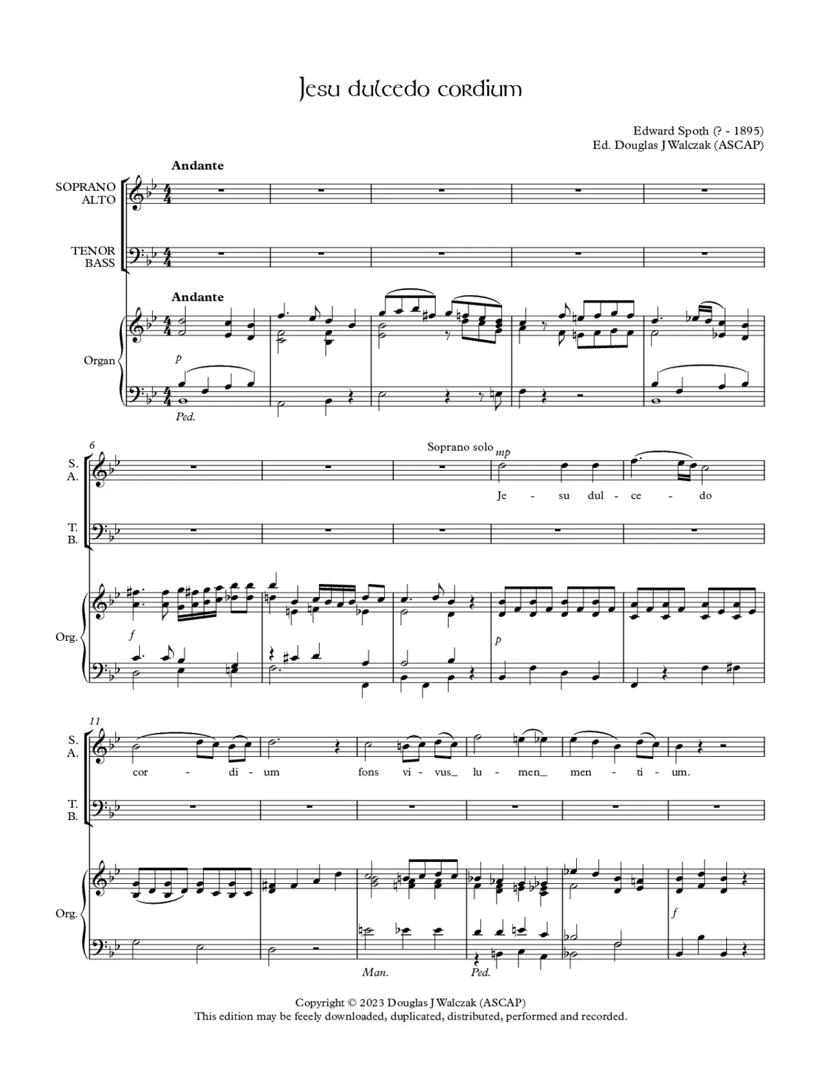 Jesu dulcedo cordium - Page 1