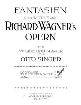 3 Fantasien über Motive aus Richard Wagner's Opern