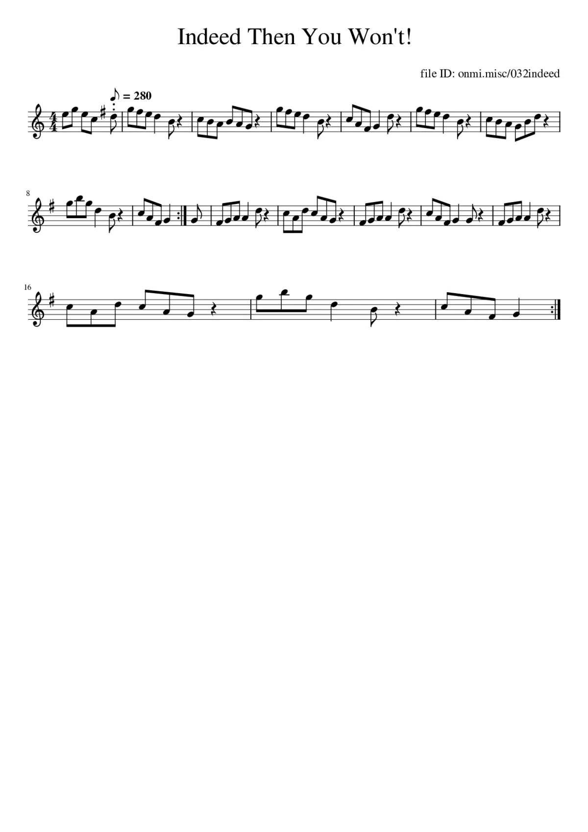 Indeed then you won't - Page 1