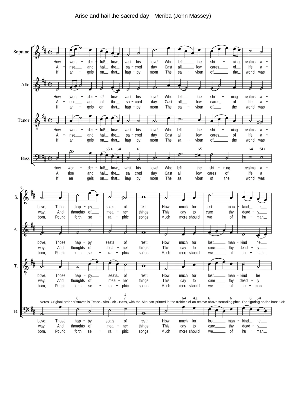 Arise and hail the sacred day - Page 1