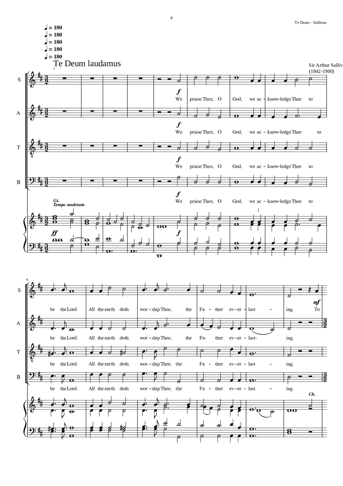 Te Deum laudamus - Page 1