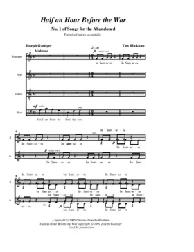 Half an hour before the war