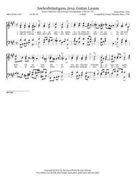 Seelenbräutigam, Jesu, Gottes Lamm, BWV 409