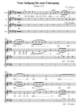 Vom Aufgang bis zum Untergang