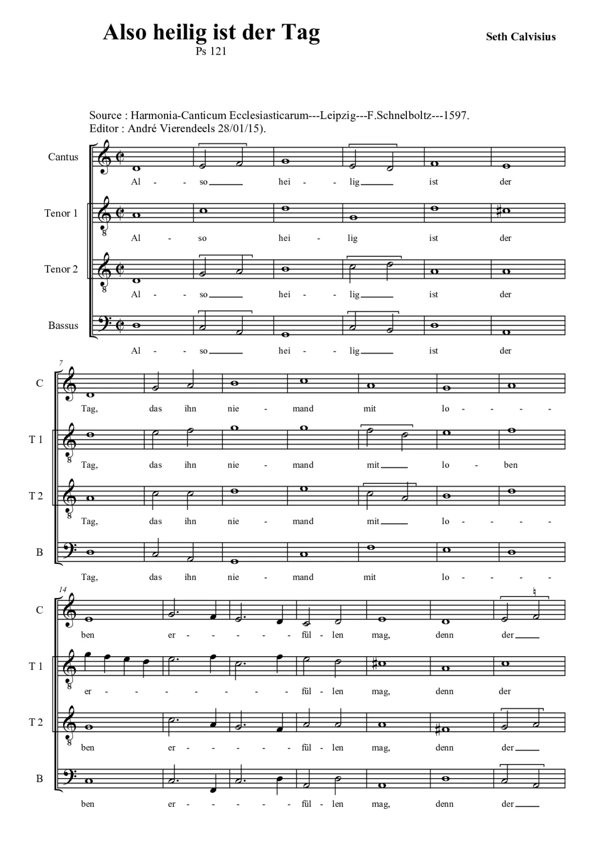 Also heilig ist der Tag - Page 1