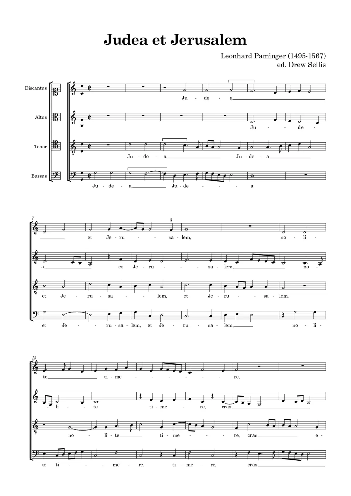 Judea et Jerusalem (Antiphon) - Page 1