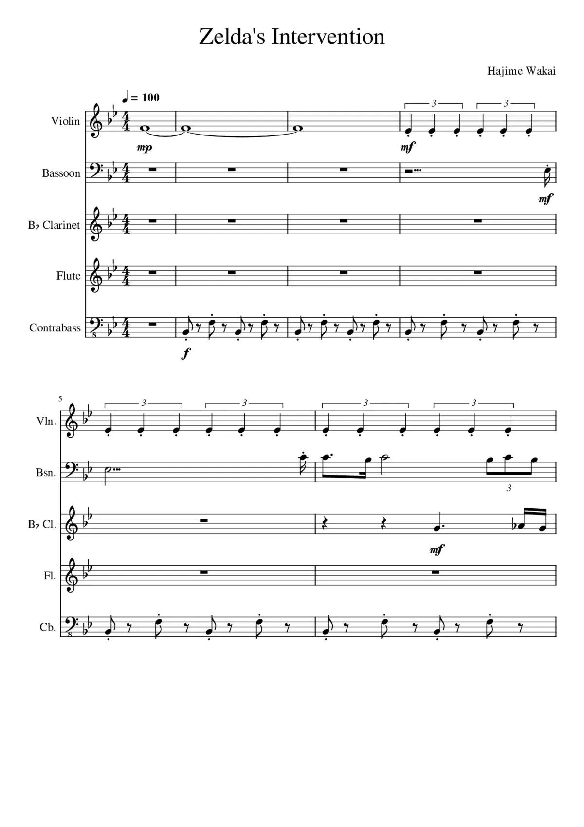 the legend of zelda skyward sword - zeldas lullaby - Page 1