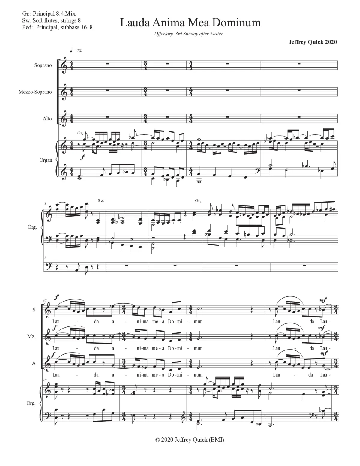 Lauda anima mea Dominum - Page 1
