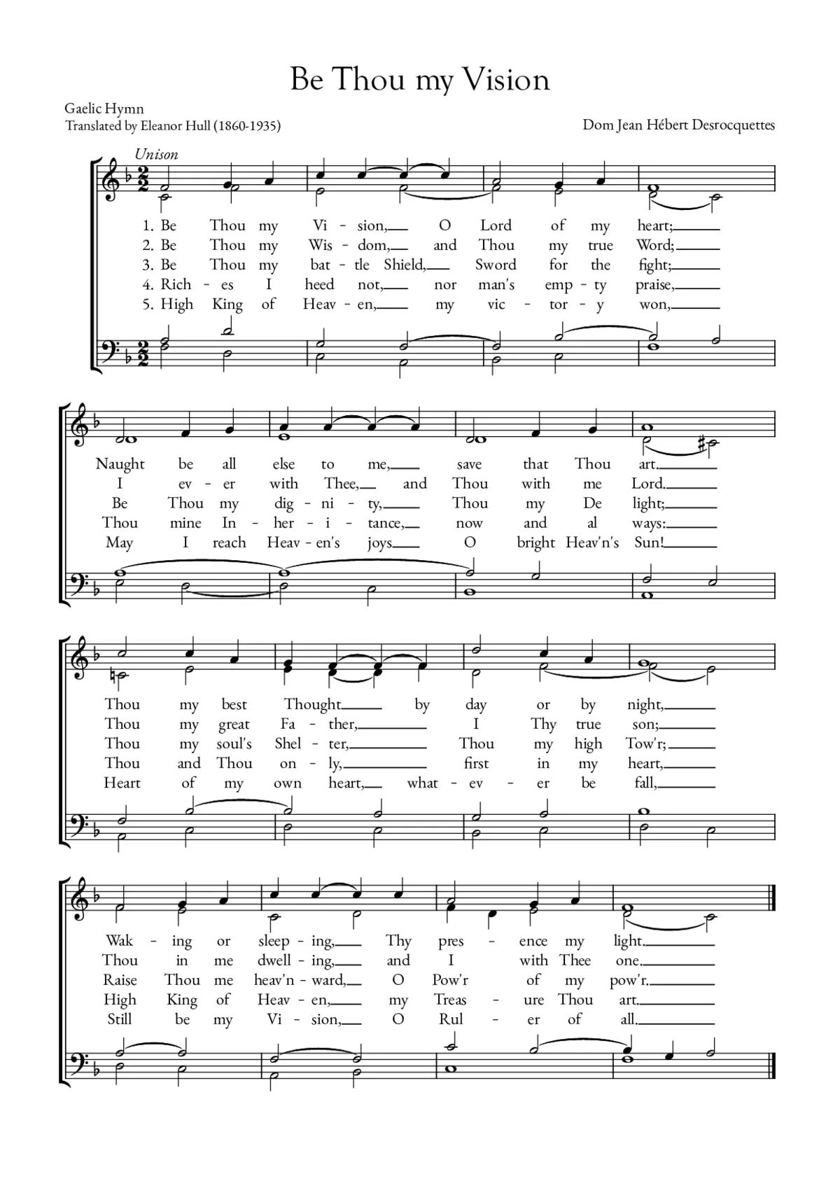 Be thou my vision - Page 1