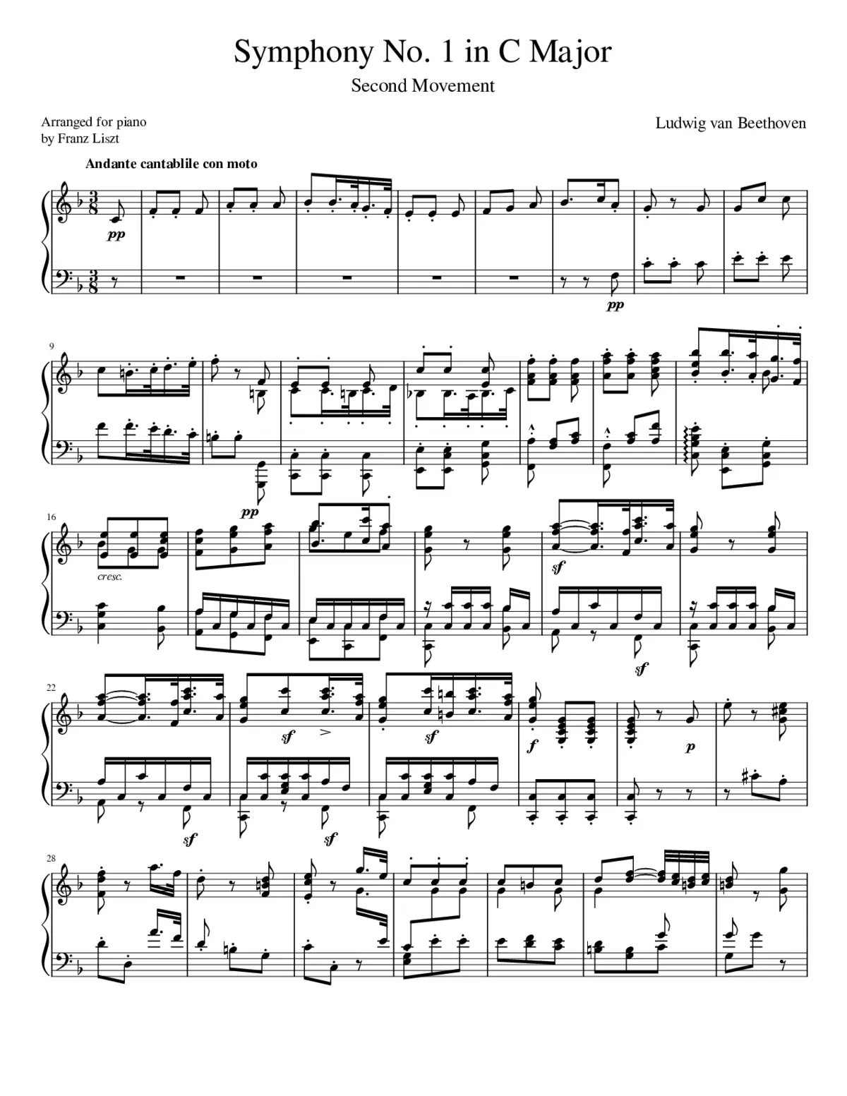 Symphony No.1 Op.21 - Page 1