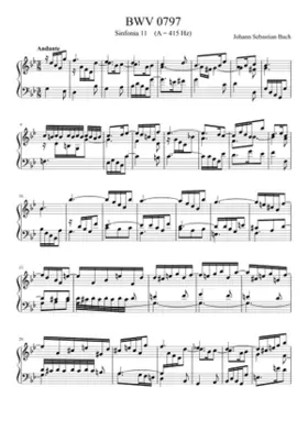 Sinfonia in G minor BWV 797